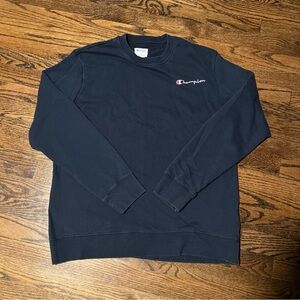 Champion Men's Dark Blue Crewneck Sweatshirt